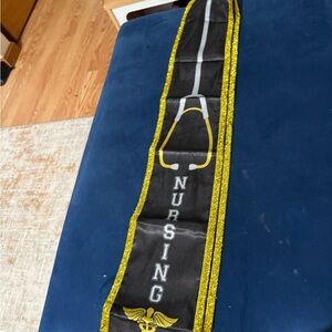 Nursing Sash with Stethoscope and Caduceus Design